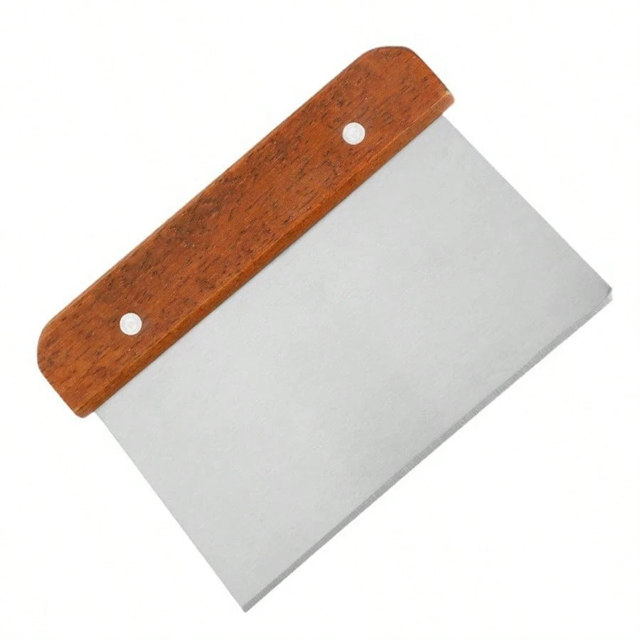 Rasqueta / Espátula / Cortador de Masa | Acero Inoxidable con Puño de Madera | CHO-ESP-01