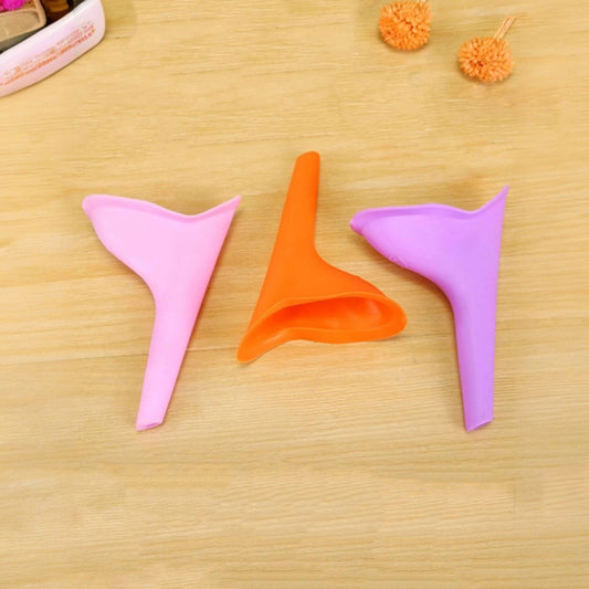 Dispositivo Femenino para Orinar de Pie | Reutilizable | Rosado / Morado / Naranja | Silicona | CHO-MJR-01