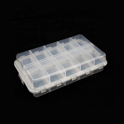 Caja Organizadora de Pesca | 20 Compartimientos | Plástico Transparente | Resistente al Agua | CHO-ORG-01