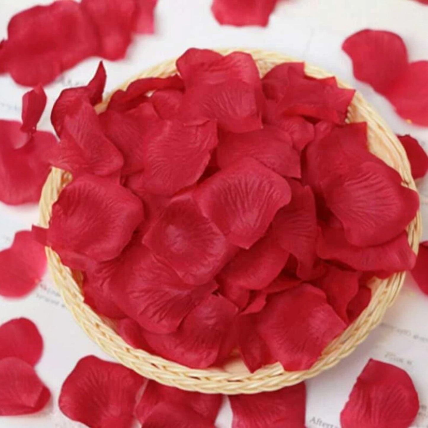 Pétalos Artificiales de Rosas | 1200 Pack | Rojo / Blanco / Negro / Rosado / Azul | CHO-PTL-01