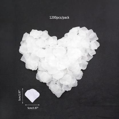 Pétalos Artificiales de Rosas | 1200 Pack | Rojo / Blanco / Negro / Rosado / Azul | CHO-PTL-01