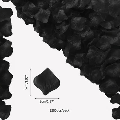 Pétalos Artificiales de Rosas | 1200 Pack | Rojo / Blanco / Negro / Rosado / Azul | CHO-PTL-01