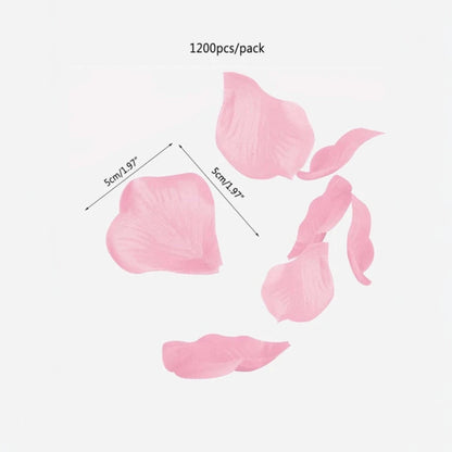 Pétalos Artificiales de Rosas | 1200 Pack | Rojo / Blanco / Negro / Rosado / Azul | CHO-PTL-01