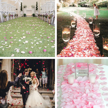 Pétalos Artificiales de Rosas | 500 Pack | 12 Colores | CHO-PTL-05