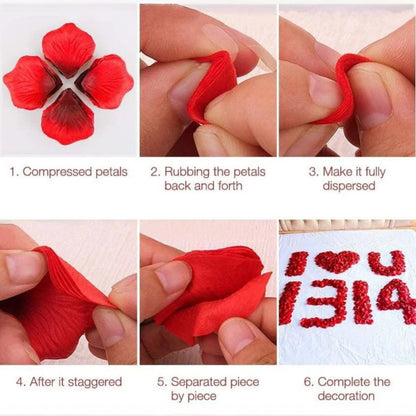 Pétalos Artificiales de Rosas | 500 Pack | 12 Colores | CHO-PTL-05