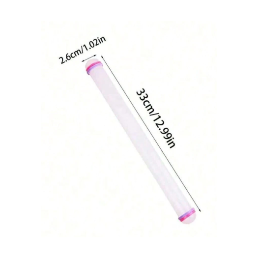 Rodillo de Cocina de Plástico con Anillos Ajustables | 33cm x 2.6cm | CHO-ROD-01