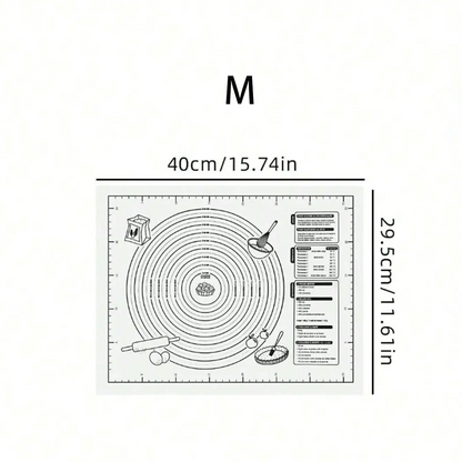 Tapete para Hornear | Silicona Antiadherente | M / L | Celeste / Blanco / Rosado / Morado | CHO-TAP-02