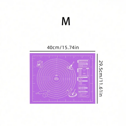 Tapete para Hornear | Silicona Antiadherente | M / L | Celeste / Blanco / Rosado / Morado | CHO-TAP-02