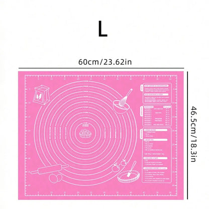 Tapete para Hornear | Silicona Antiadherente | M / L | Celeste / Blanco / Rosado / Morado | CHO-TAP-02