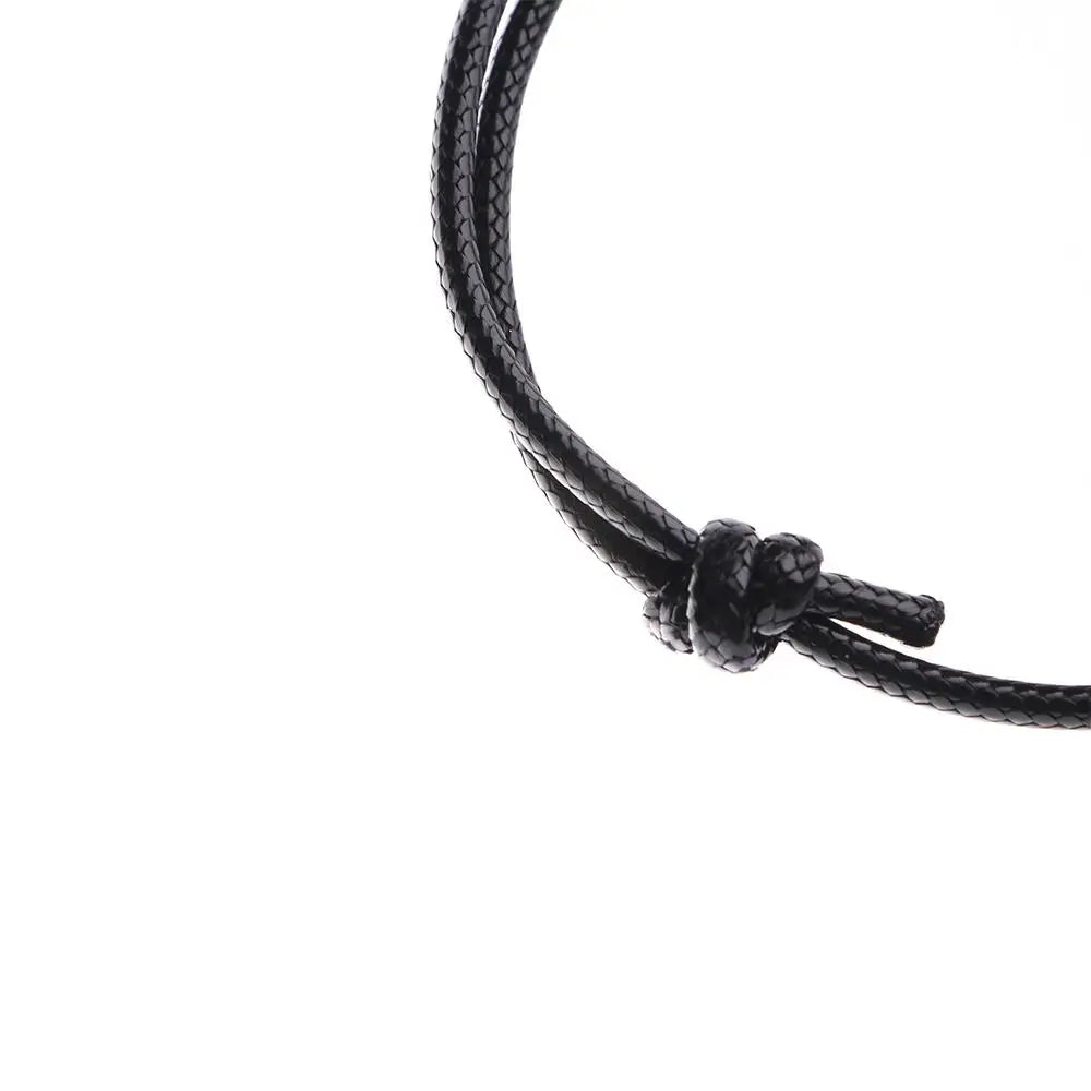 Set de 2 Pulseras para Parejas | Corazon - Llave | Negro | CJM-CO-16