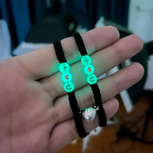 Set de 2 Pulseras para Parejas | Magnéticas | Luminoso | CJM-CO-19