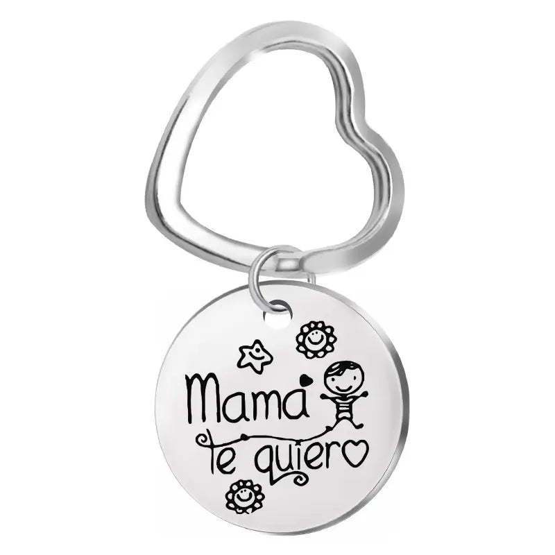 Llavero | Mamá Te Quiero | Circular / Corazón | CJM-LLA-01