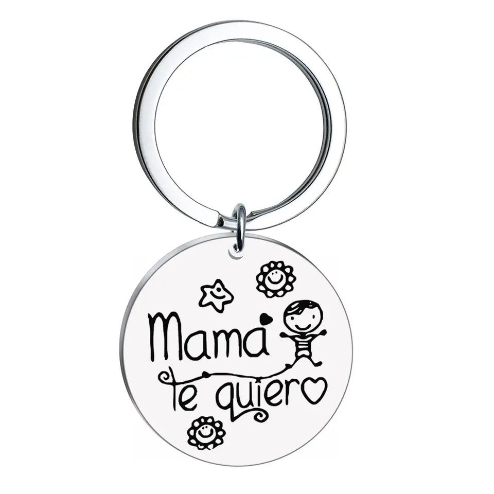 Llavero | Mamá Te Quiero | Circular / Corazón | CJM-LLA-01