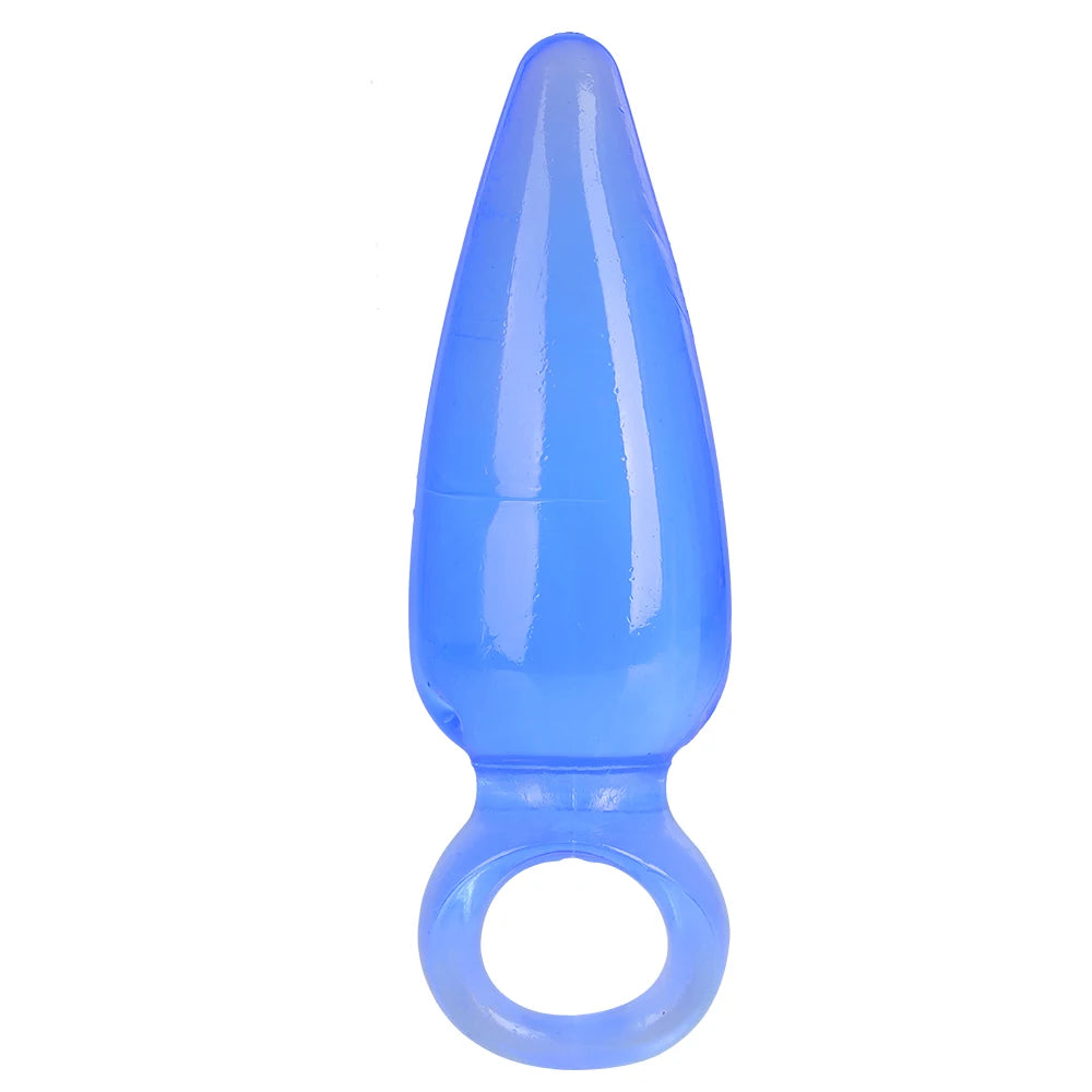 Butt Plug - Tapón Anal | 11cm / 3.2cm | Rosado / Negro / Celeste | Silicona | CJS-AP-14