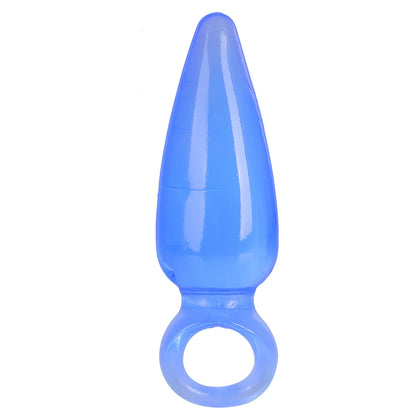 Butt Plug - Tapón Anal | 11cm / 3.2cm | Rosado / Negro / Celeste | Silicona | CJS-AP-14