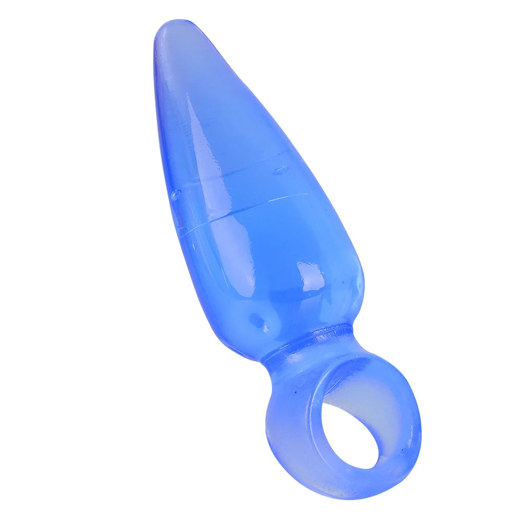 Butt Plug - Tapón Anal | 11cm / 3.2cm | Rosado / Negro / Celeste | Silicona | CJS-AP-14