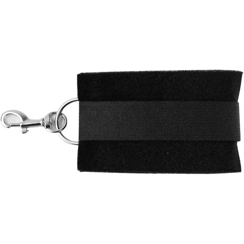 Arnés con Esposas para Puerta | Posiciones Sexuales / Bondage | Ajustable | Negro | CJS-AR-15