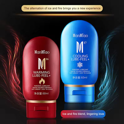 Lubricante ManMiao Lube-Feel+ | Base de Agua | Efecto Calor / Frío / Clímax | 60mL | CJS-LU-17