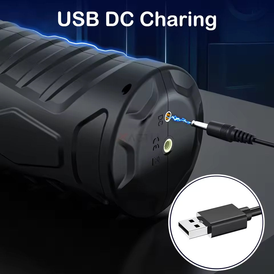Masturbador | Telescópico - Rotativo | Recargable / USB | Silicona / ABS | CJS-MA-16
