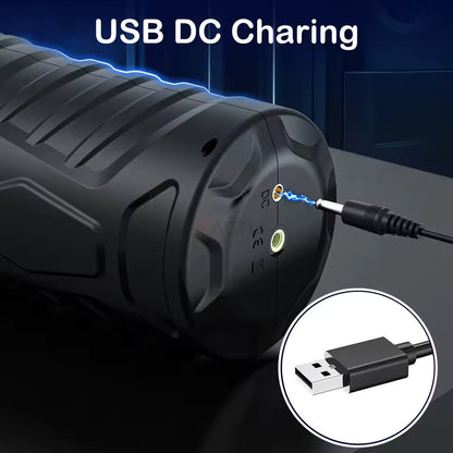Masturbador | Telescópico - Rotativo | Recargable / USB | Silicona / ABS | CJS-MA-16