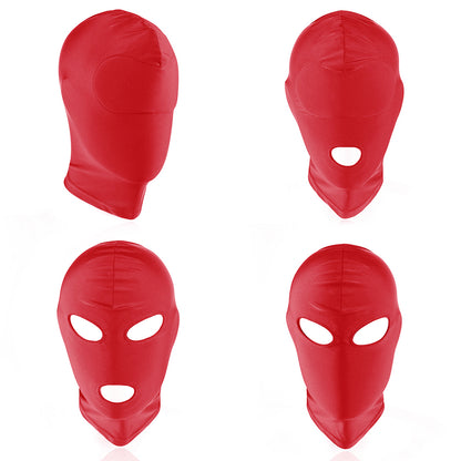 Máscara BDSM | Rojo | 4 Estilos | Poliéster | CJS-MB-04