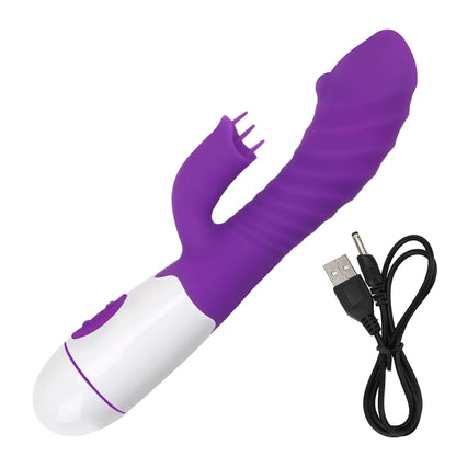 Vibrador Multivelocidad | Recargable | 30 Velocidades | Punto G | 18.8cm / 3.1cm | 3 Colores | Silicona | CJS-VI-18