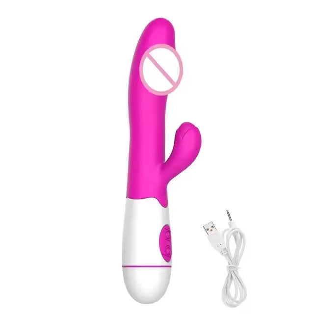 Vibrador Multivelocidad | Recargable | 30 Velocidades | Punto G | 18.8cm / 3.1cm | 3 Colores | Silicona | CJS-VI-40