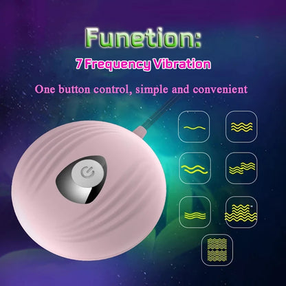 Vibrador Multivelocidad | Huevo | Rosado / Morado | Silicona / ABS | CJS-VI-33