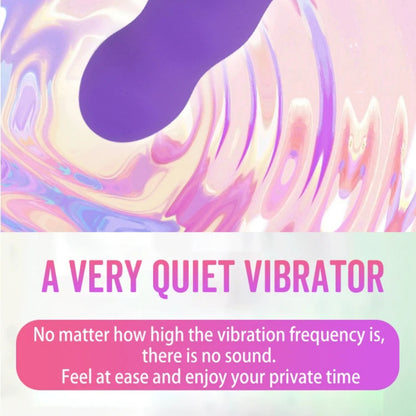 Vibrador Multivelocidad | 18.5cm / 3.2cm | Rosado / Morado | ABS | CJS-VI-34