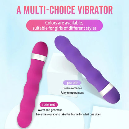 Vibrador Multivelocidad | 18.5cm / 3.2cm | Rosado / Morado | ABS | CJS-VI-34