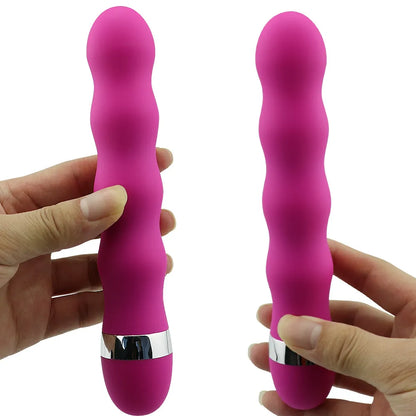 Vibrador Multivelocidad | 18.5cm / 3.2cm | Rosado / Morado | ABS | CJS-VI-34