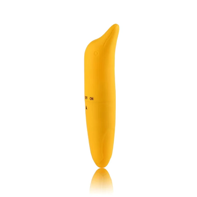 Vibrador - Delfín | 12cm / 3.2cm | Punto G | Amarillo / Celeste / Rosado / Morado | ABS | CJS-VI-37