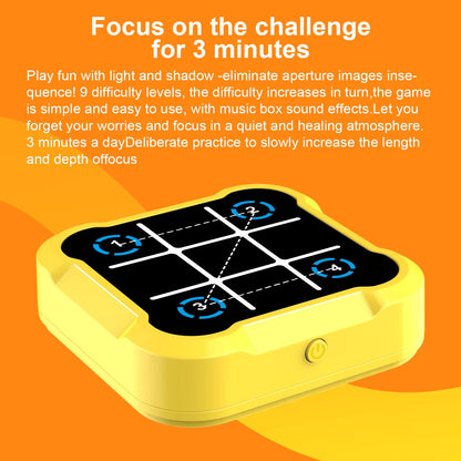 Juego Electrónico | Gato / Tic Tac Toe / Tres en Línea | 9cm x 9cm | Cuadrado / Circular | 5 Colores | CJU-TBL-03