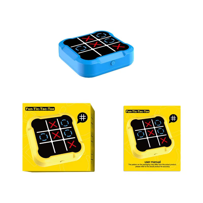 Juego Electrónico | Gato / Tic Tac Toe / Tres en Línea | 9cm x 9cm | Cuadrado / Circular | 5 Colores | CJU-TBL-03