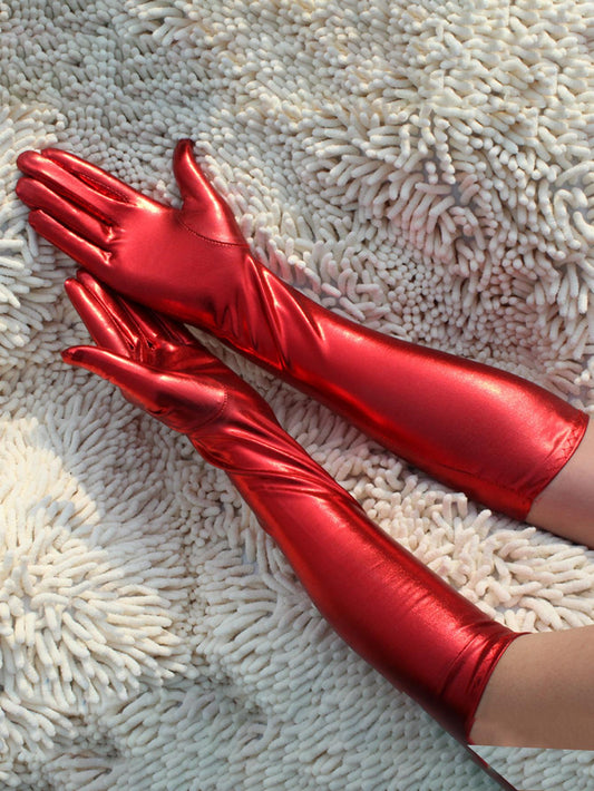 Guantes | Rojo / Fucsia | Talla Única | Cuerina | CL-GU-06