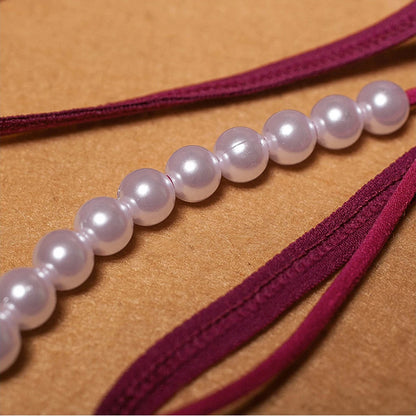 Hilo con Perlas Estimulantes | Entrepierna Descubierta | 7 Colores | Mariposa | Talla Única | CL-HI-16