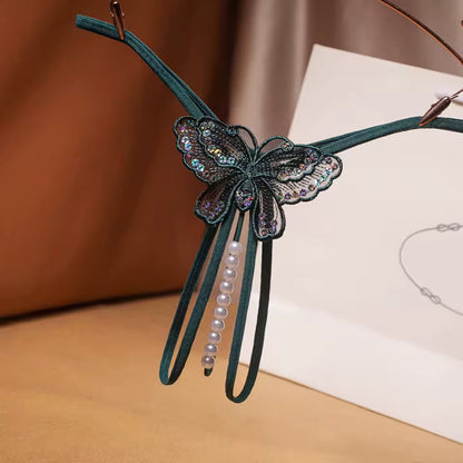 Hilo con Perlas Estimulantes | Entrepierna Descubierta | 7 Colores | Mariposa | Talla Única | CL-HI-16