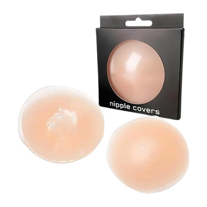 Parches para Pezones Reutilizables | Redondo | Piel | Silicona | 6cm | CL-PE-05