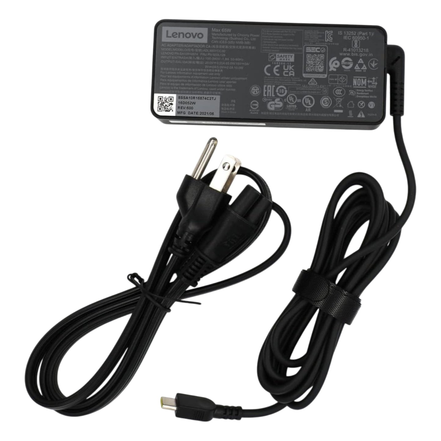 Cargador Original 4X20M26268(R*) para Laptop Lenovo | USB Tipo C | 65W | 300cm | CLA-CAR-02