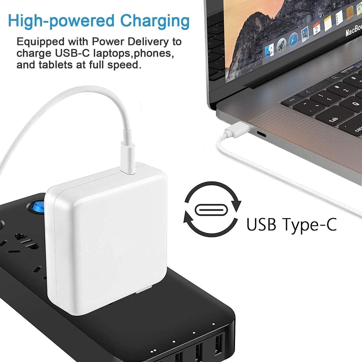 Cargador MX0J2AM/A USB-C para MacBook | 96W | 1.8m | CLA-CAR-04