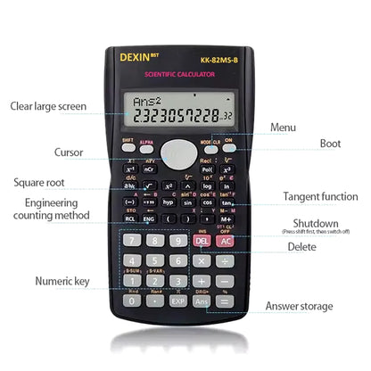 Calculadora Científica DEXIN BST KK-82MS-D  | 12 Dígitos / 240 Funciones | COF-CAL-01