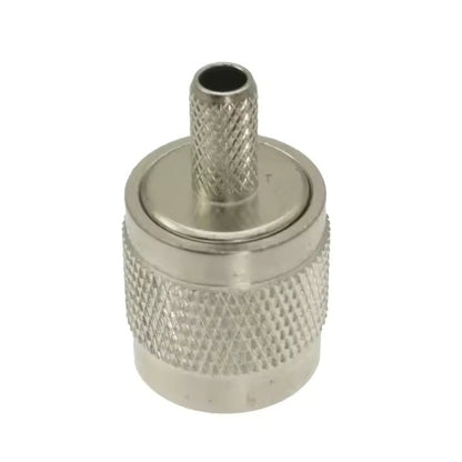 Terminal / Conector TNC Macho de Anillo Plegable para Ensamblar en Cable RG58, RG142, LMR195, RG400 | CRC-TER-08