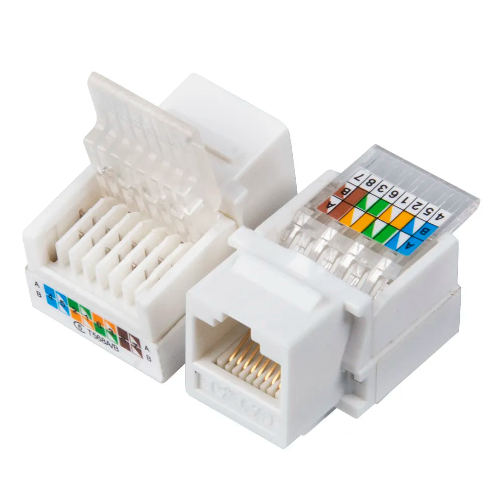 Conector Keystone RJ45 | No Necesita Herramienta | Cat6 | CRE-CON-06