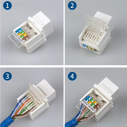 Conector Keystone RJ45 | No Necesita Herramienta | Cat6 | CRE-CON-06