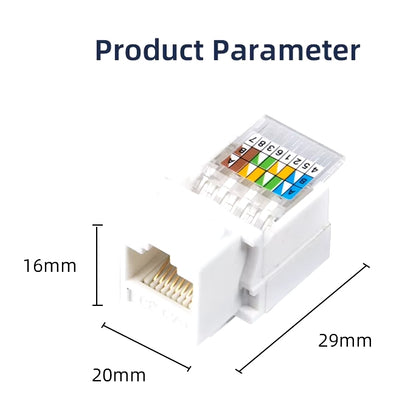 Conector Keystone RJ45 | No Necesita Herramienta | Cat6 | CRE-CON-06