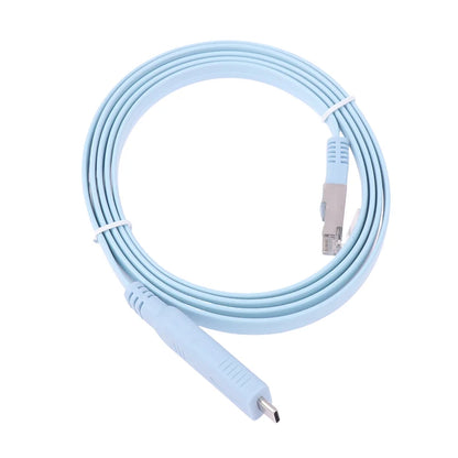 Cable de Consola | USB Tipo C-> RJ45 | 150cm | Celeste | CRE-UTP-14