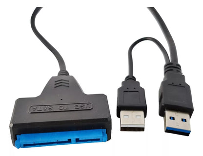 Adaptador USB 3.0 -> Sata 7+15 Pines | Uso en Discos Duros de 2.5" | CTE-ADA-14