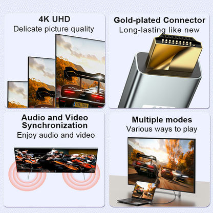 Cable DisplayPort - HDMI | ULT-unite | 4K / 30Hz | 2 Metros | VMM6100 | CTE-CAB-19