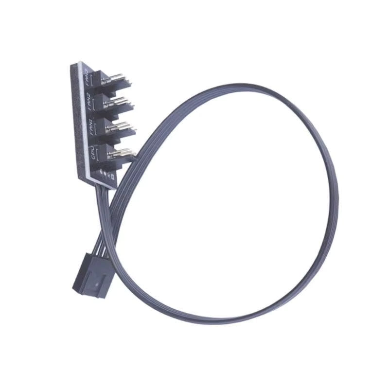 Hub / Concentrador PWM de 4 Pines para Ventiladores de PC | 4 Puertos / 5 Puertos | CTE-HUS-05