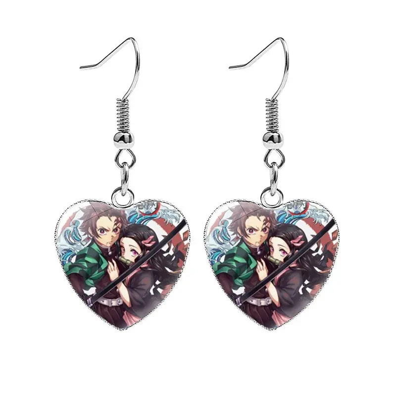 Aretes | Demon Slayer / Kimetsu no Yaiba | Set de 2 Aretes | 9 Estilos | CZG-ARE-04